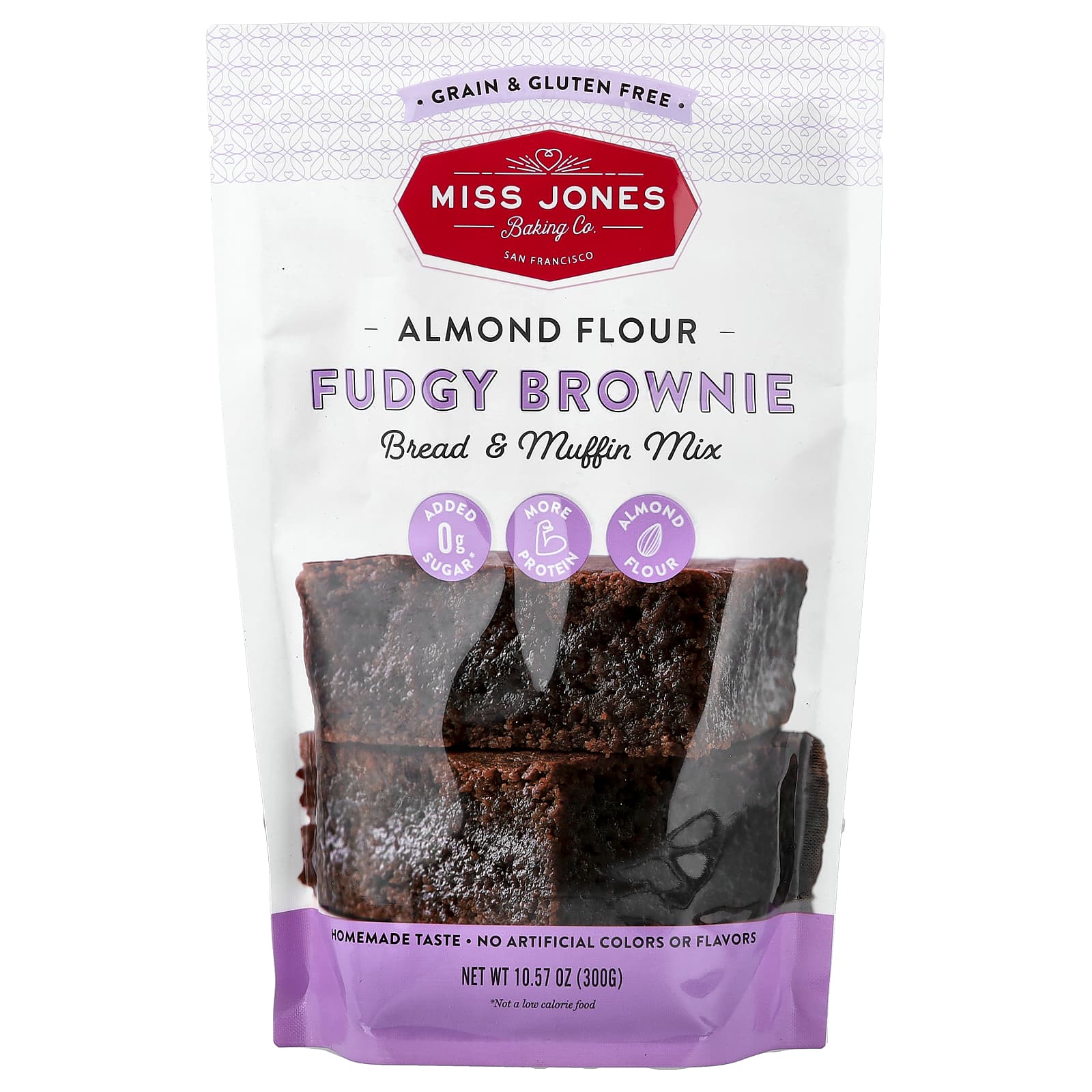 Miss Jones Baking Co, Bread & Muffin Mix, Fudgy Brownie, 10.57 oz (300 g) - Image 1