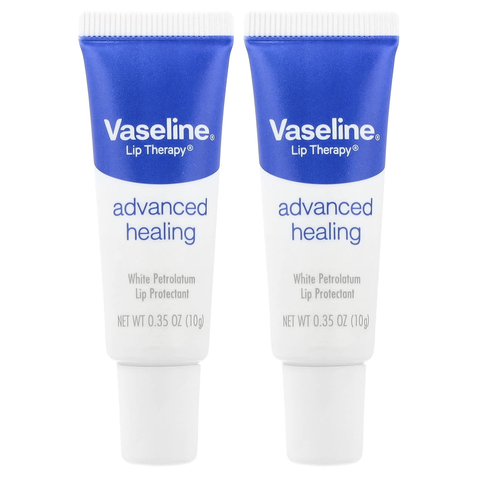Vaseline, Lip Therapy®, Advanced Healing, 2 Tubes, 0.35 oz (10 g) Each - Image 1