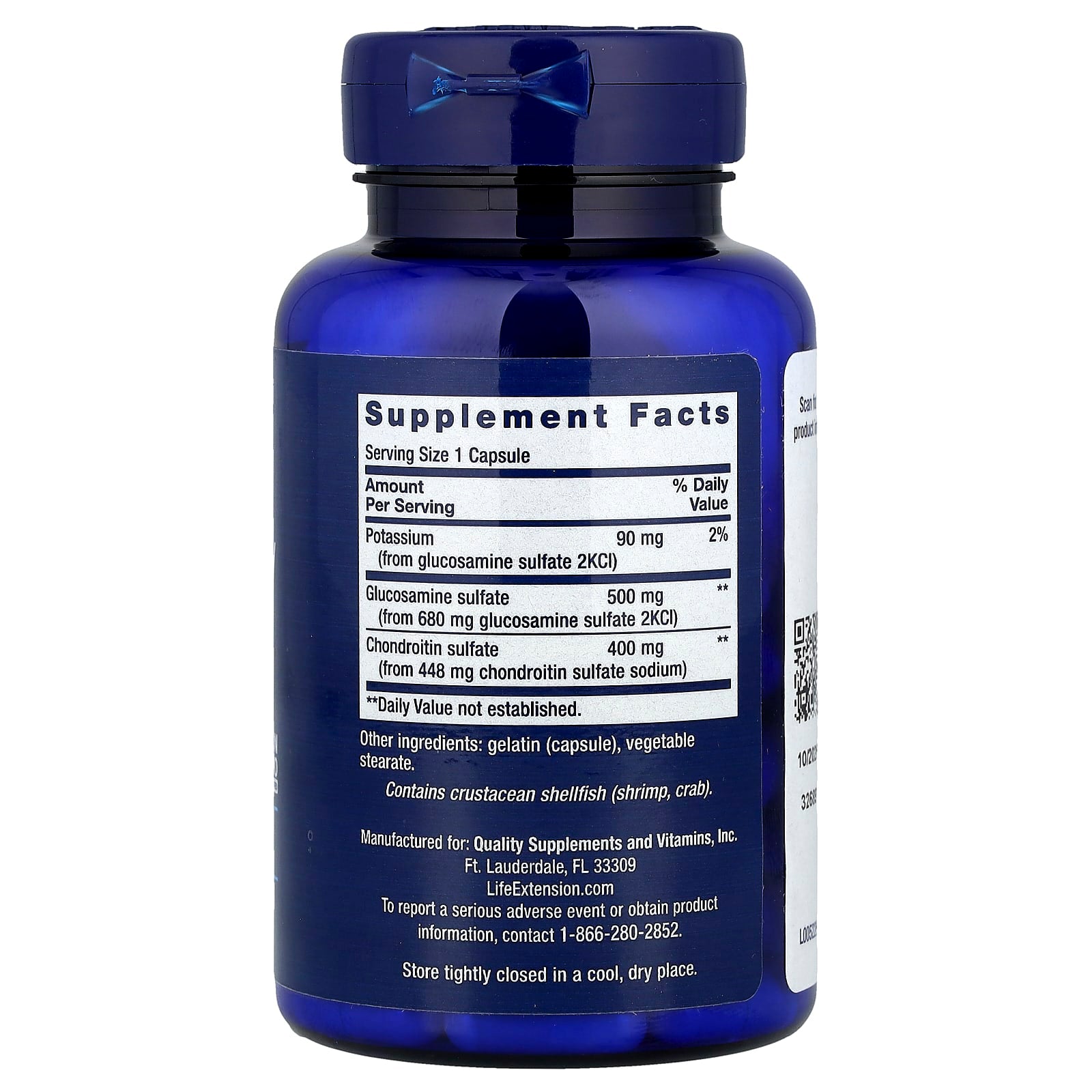 Life Extension, Glucosamine/Chondroitin, 90 Capsules - Image 2