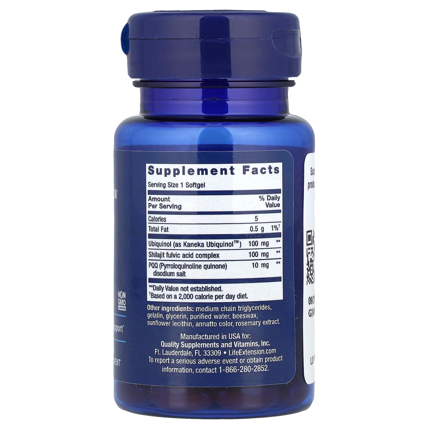 Life Extension, Super Ubiquinol CoQ10 with PQQ, 100 mg, 30 Softgels - Image 2