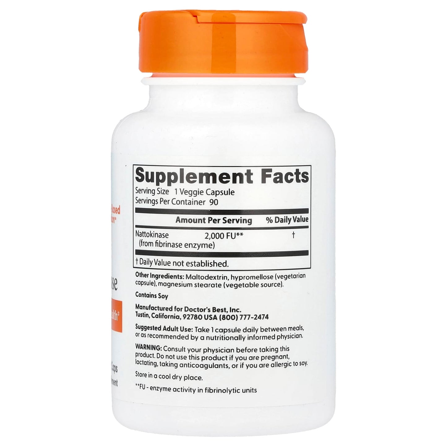 Doctor's Best Nattokinase 2,000 FUs Circulatory Health Support - Image 2