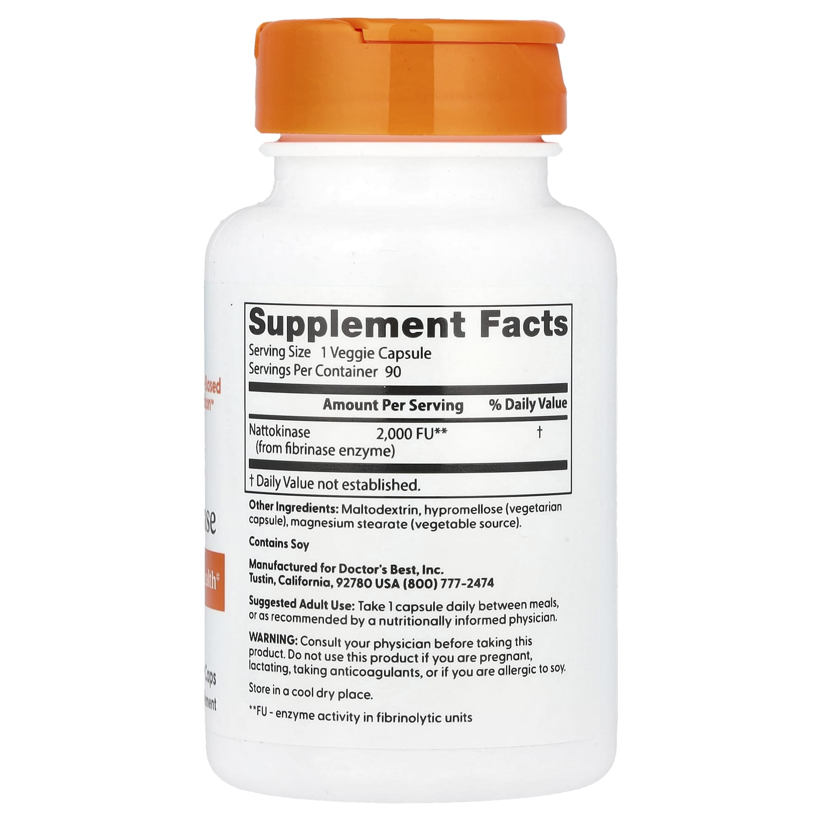 Doctor's Best Nattokinase 2,000 FUs Circulatory Health Support - Image 2