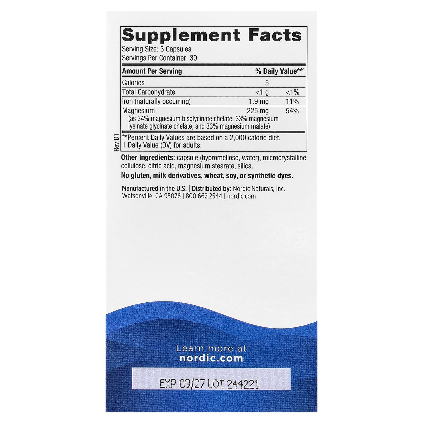 Nordic Naturals, Magnesium Complex, 90 Capsules - Image 2