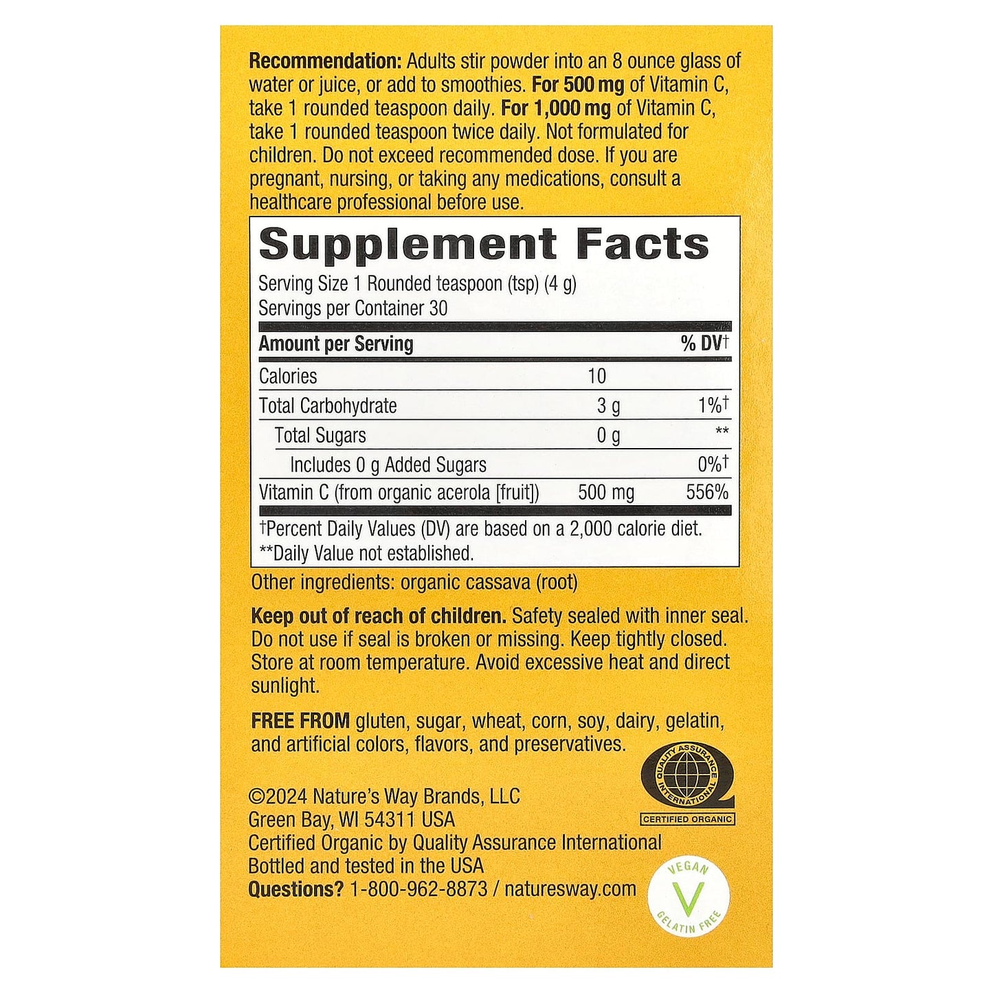 Nature's Way, Alive!® Vitamin C Powder Drink Mix, 4.23 oz (120 g) - Image 2