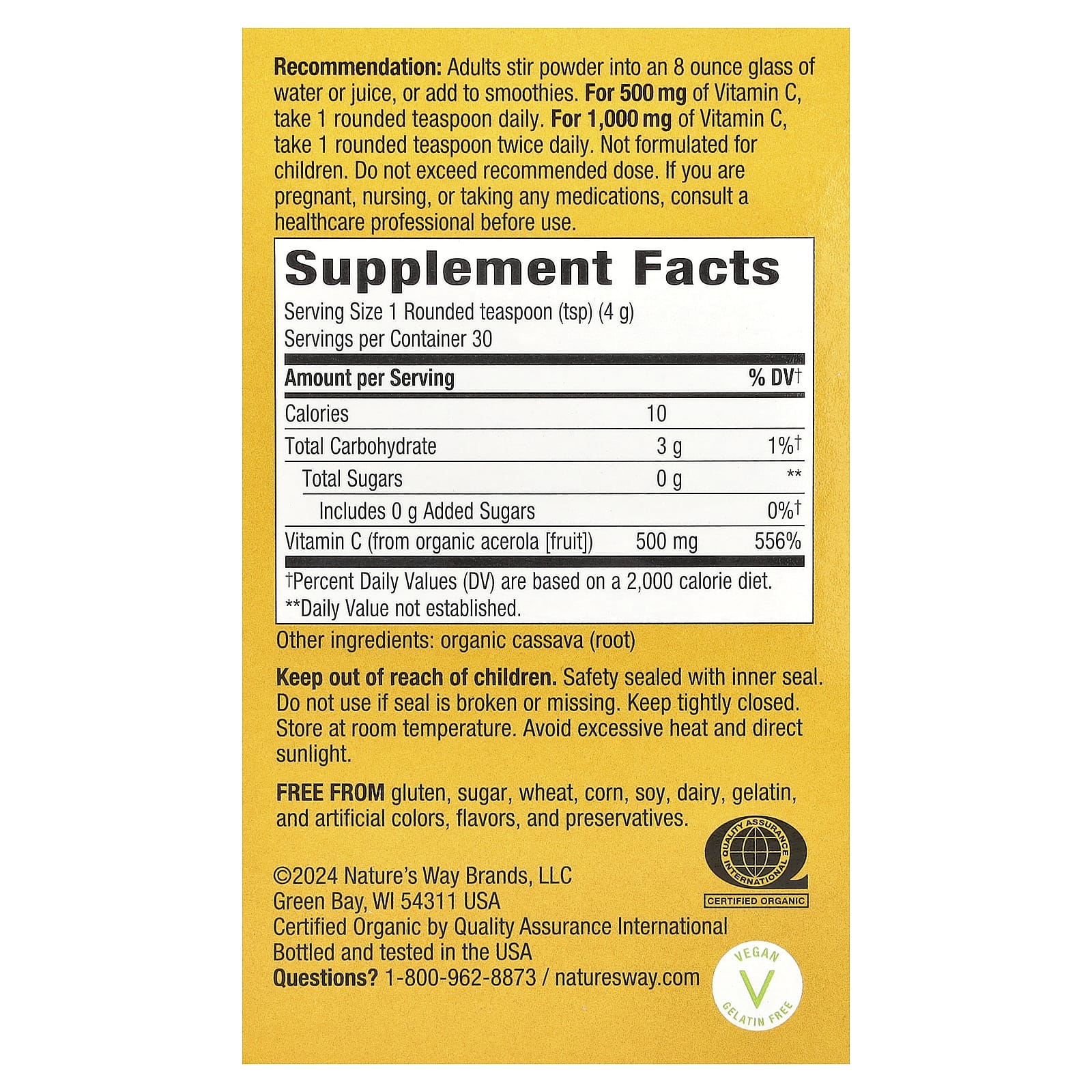 Nature's Way, Alive!® Vitamin C Powder Drink Mix, 4.23 oz (120 g) - Image 2