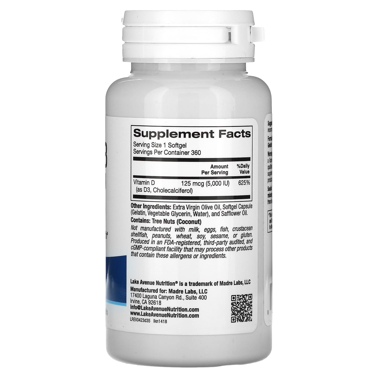 Boost Immunity & Bone Health with Vitamin D3 125 mcg (5,000 IU) - Image 2
