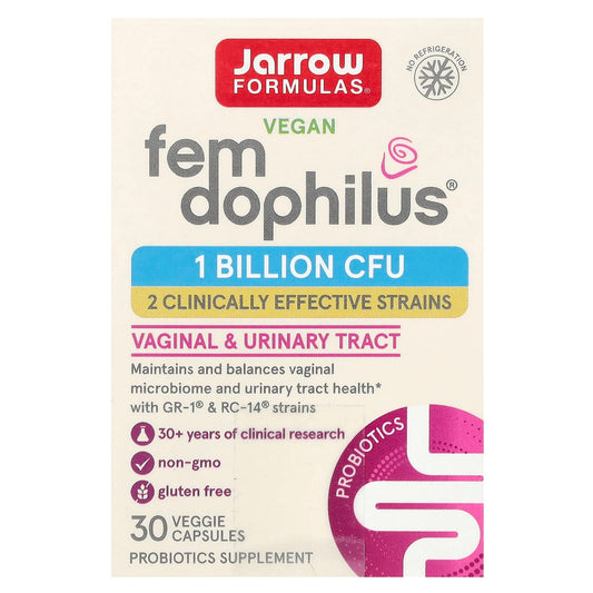 Vegan Probiotics for Women's Health - Jarrow Formulas Fem Dophilus - Image 1