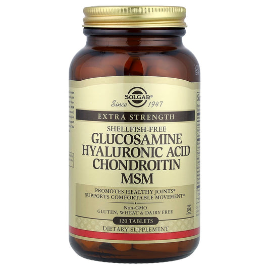 Solgar, Glucosamine Hyaluronic Acid Chondroitin MSM, 120 Tablets - Image 1
