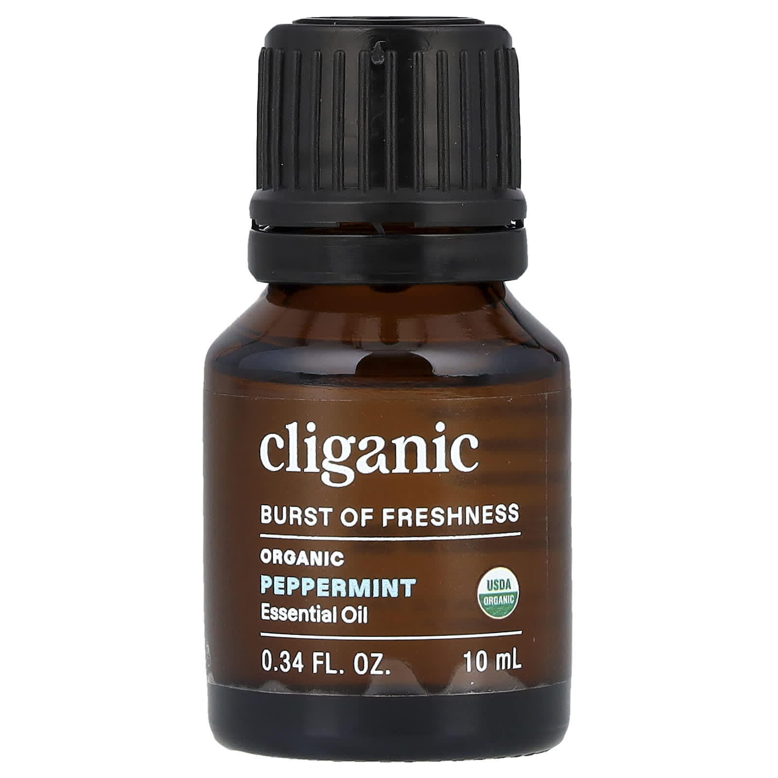 Cliganic USDA Organic Peppermint Essential Oil, 100% Pure & Vegan - Image 1