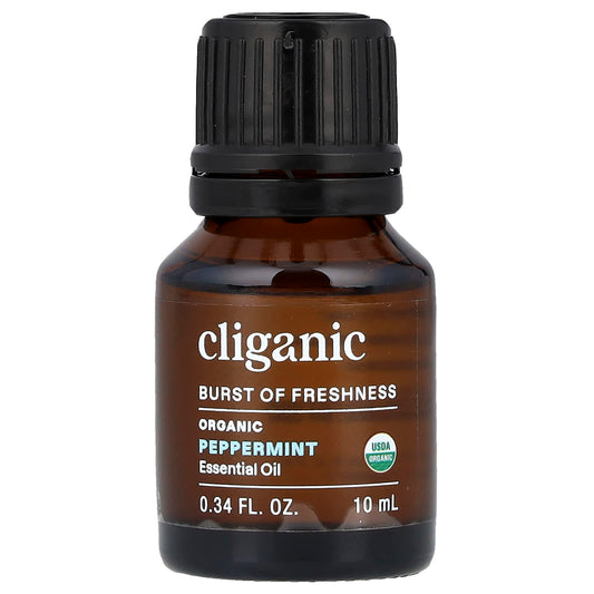 Cliganic USDA Organic Peppermint Essential Oil, 100% Pure & Vegan - Image 1