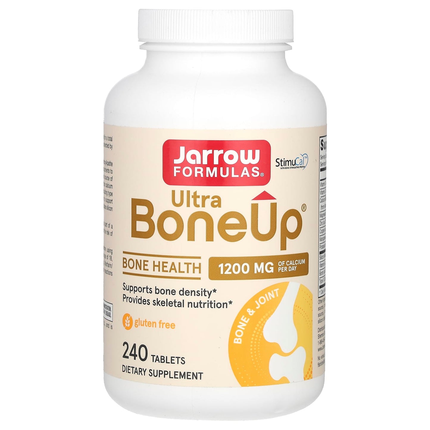 Jarrow Formulas Ultra BoneUp Calcium Supplement, 240 Tablets - Image 1