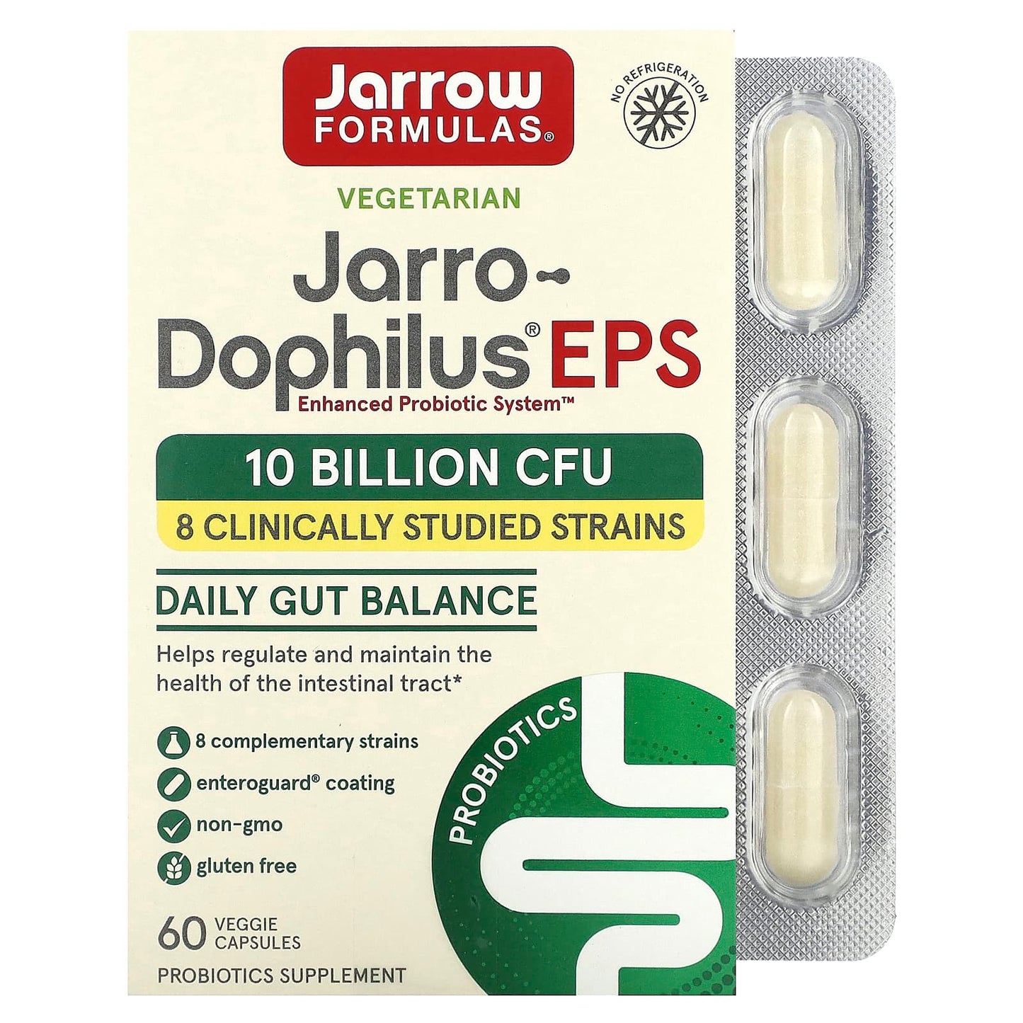 Jarrow Formulas Jarro-Dophilus EPS 10 Billion CFU Probiotic Supplement - Image 1