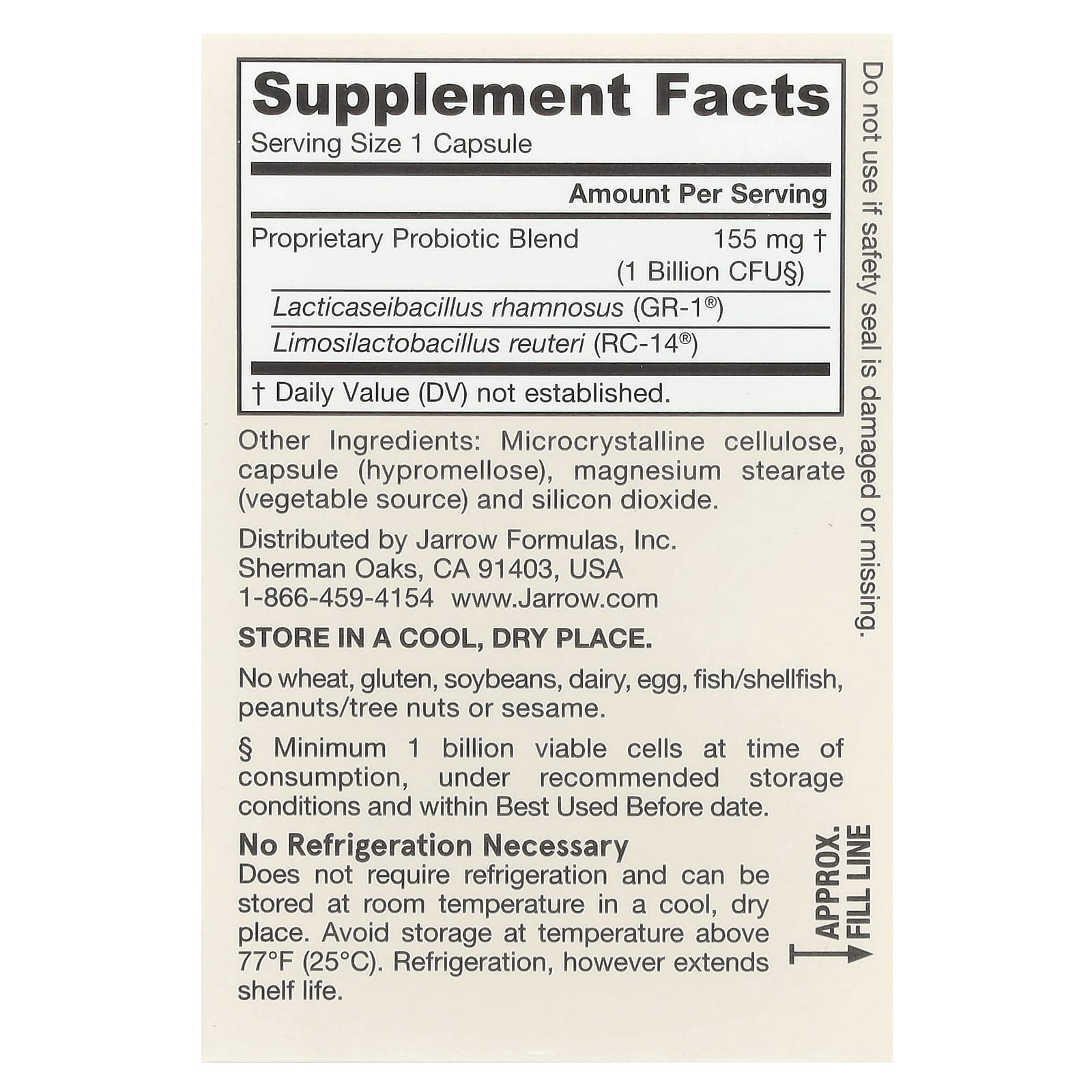 Vegan Probiotics for Women's Health - Jarrow Formulas Fem Dophilus - Image 2