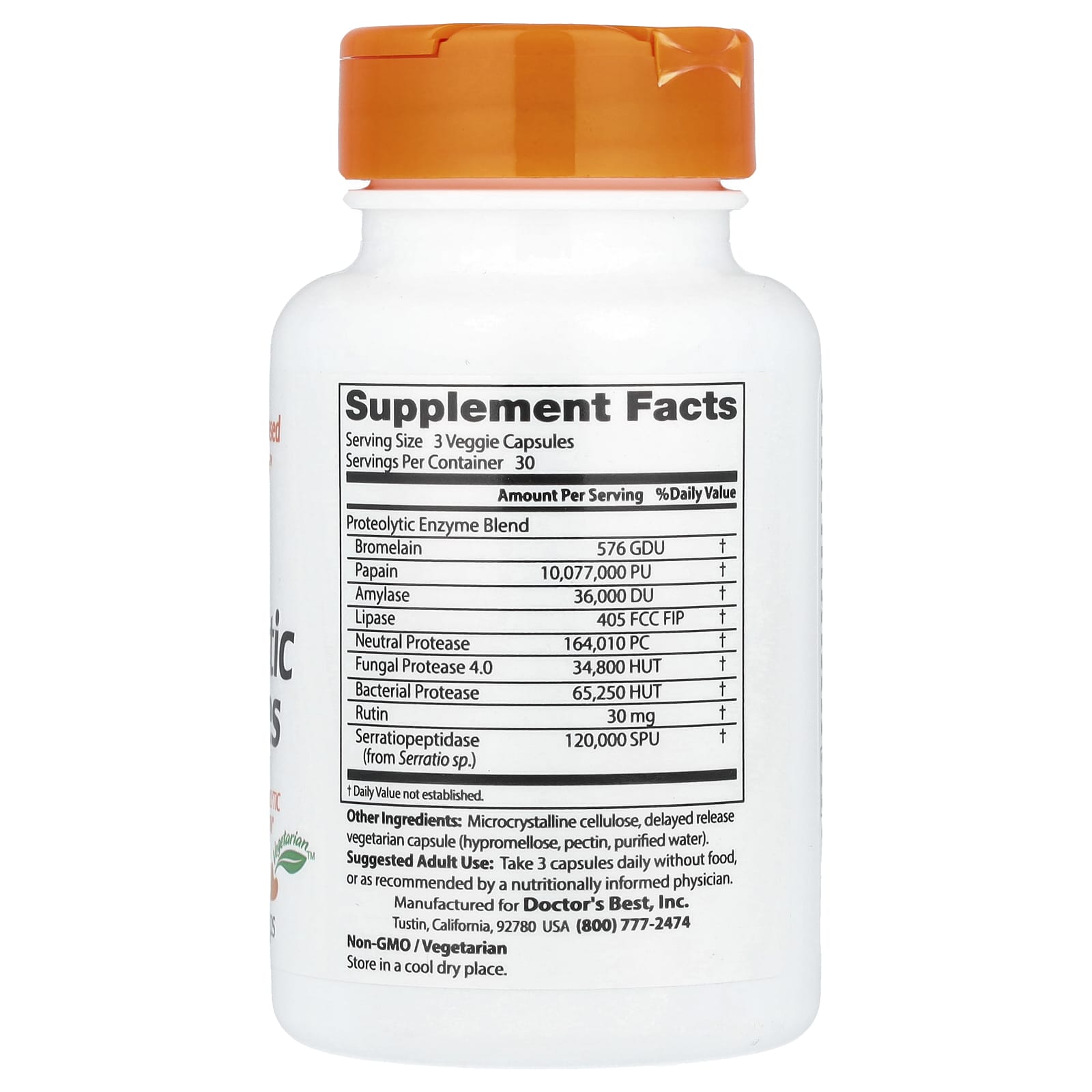 Support Digestion and Immune Health with Doctor's Best Proteolytic Enzymes - Image 2
