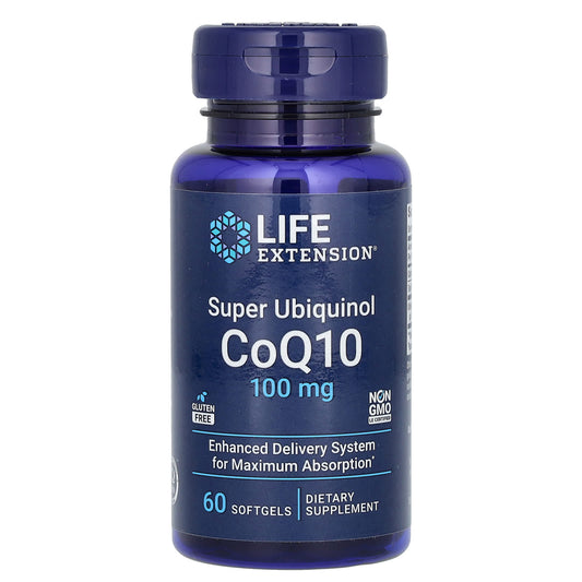 Life Extension, Super Ubiquinol CoQ10, 100 mg, 60 Softgels - Image 1