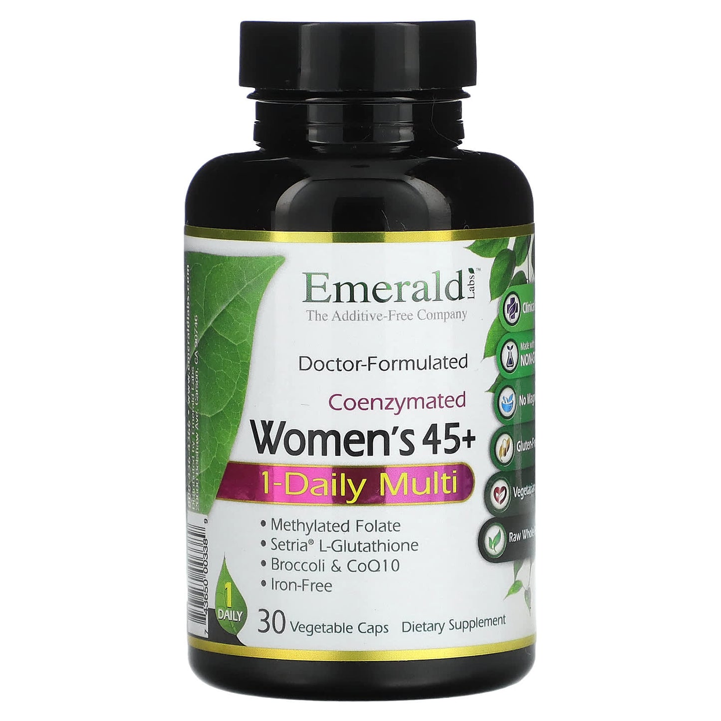 Emerald Laboratories CoEnzymated Women's 45+ Daily Multivitamin 30 Caps - Image 1