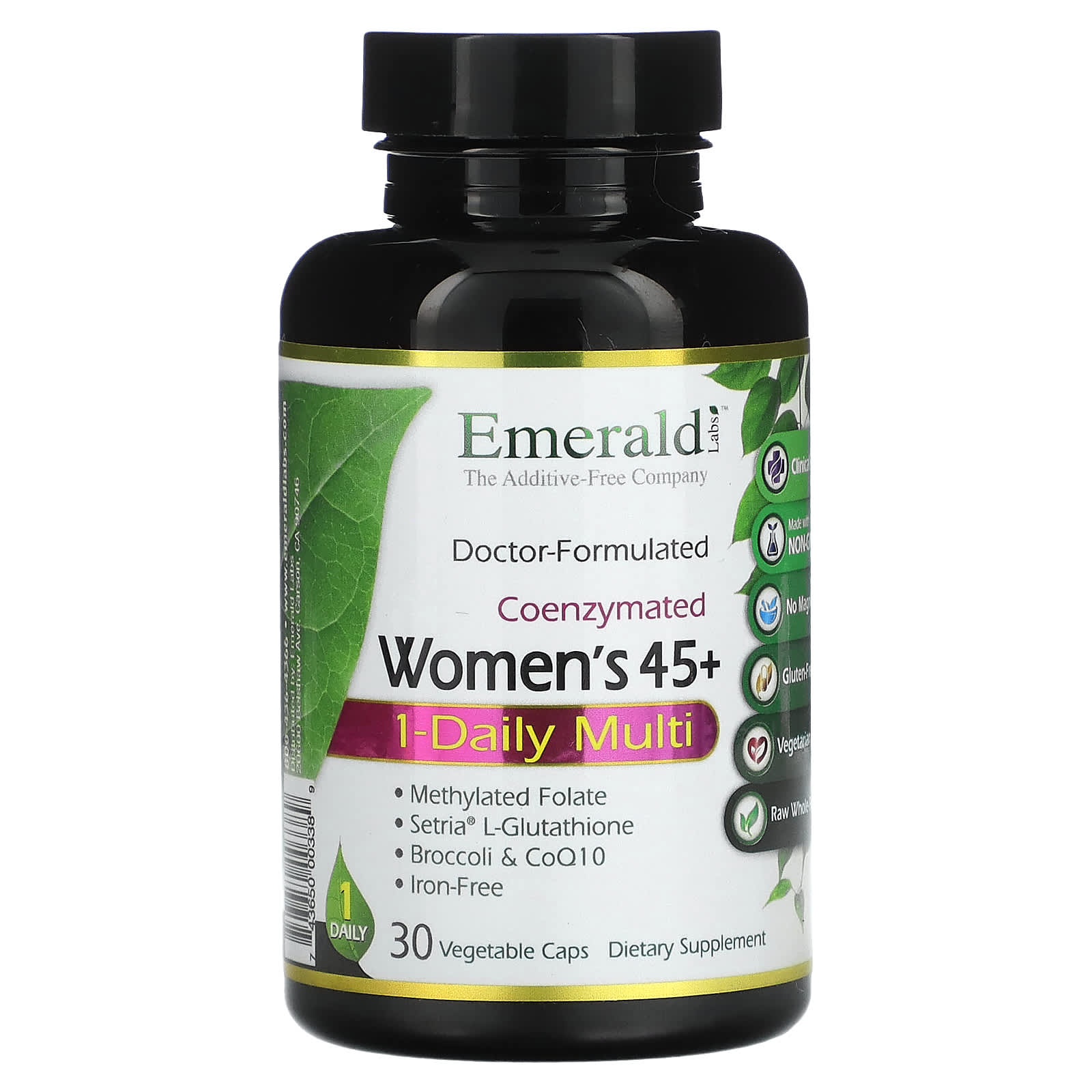 Emerald Laboratories CoEnzymated Women's 45+ Daily Multivitamin 30 Caps - Image 1