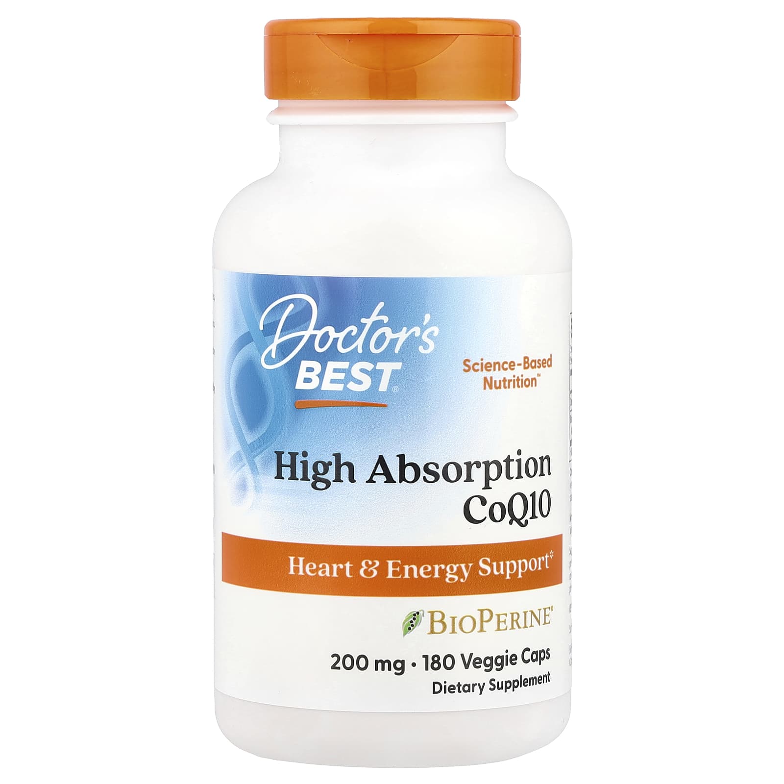 Doctor's Best High Absorption CoQ10 200 mg for Energy and Heart Health - Image 1