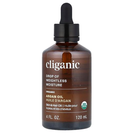 Cliganic Organic Argan Oil Moisturizer for Skin & Hair - Image 1