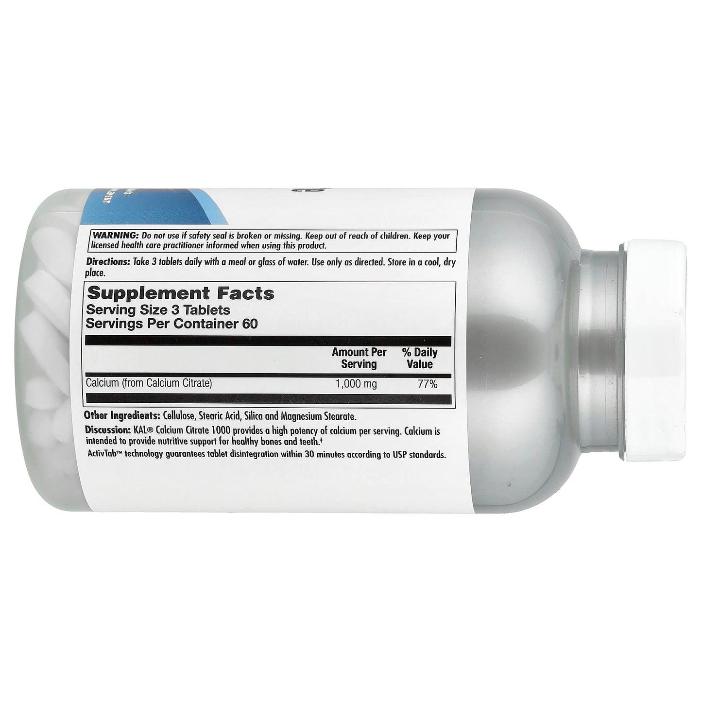 Calcium Citrate 1000mg - 180 Tablets for Strong Bones - Image 2
