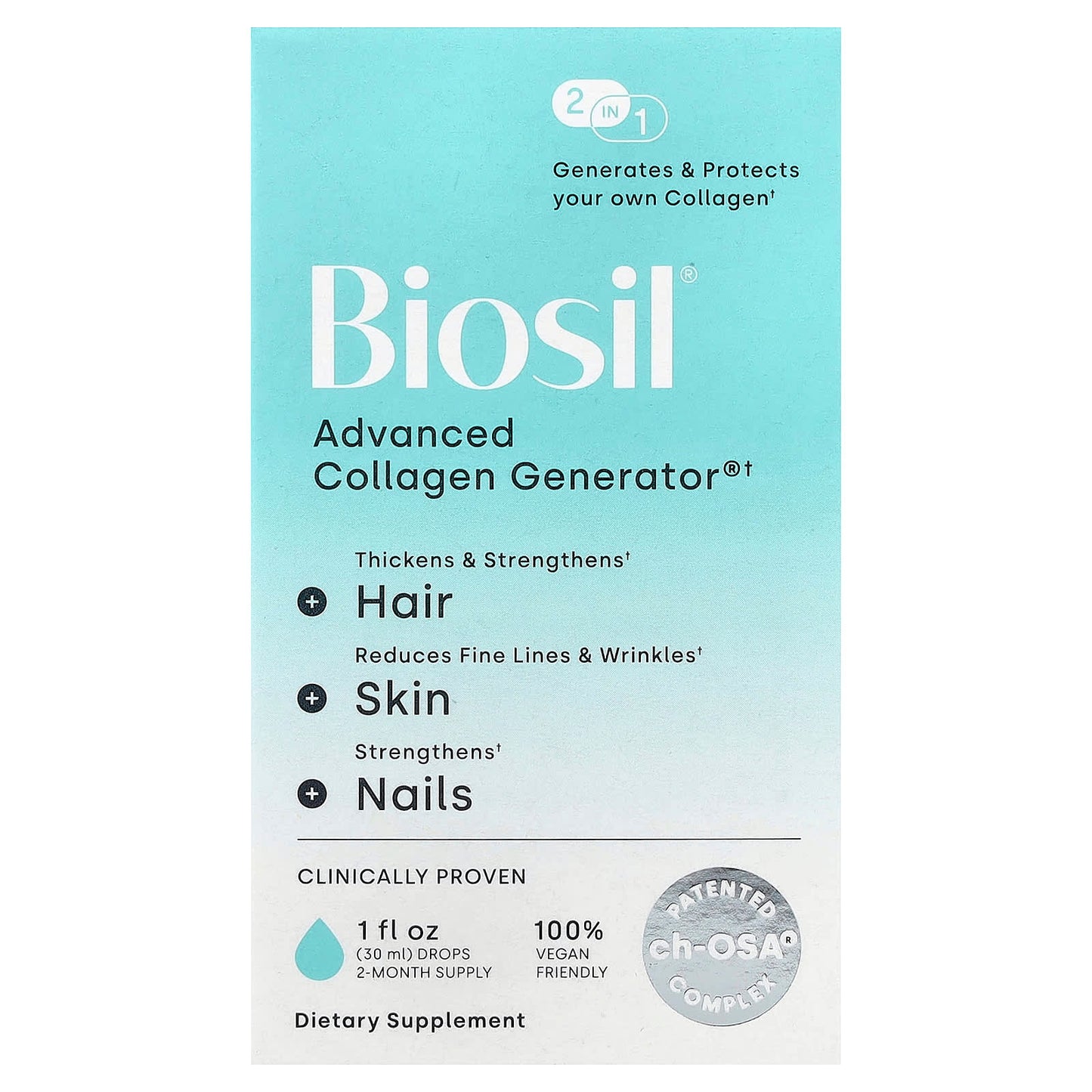 BioSil 2-in-1 Collagen Generator for Hair, Skin, and Nails - Image 1