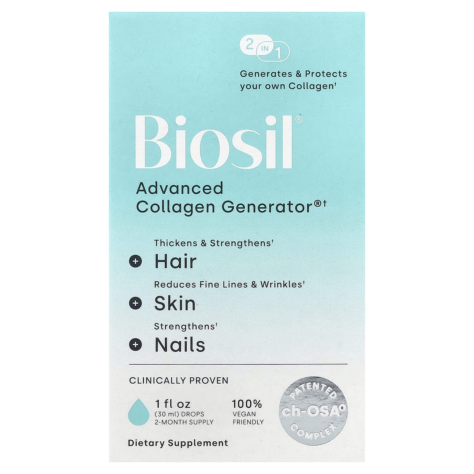 BioSil 2-in-1 Collagen Generator for Hair, Skin, and Nails - Image 1