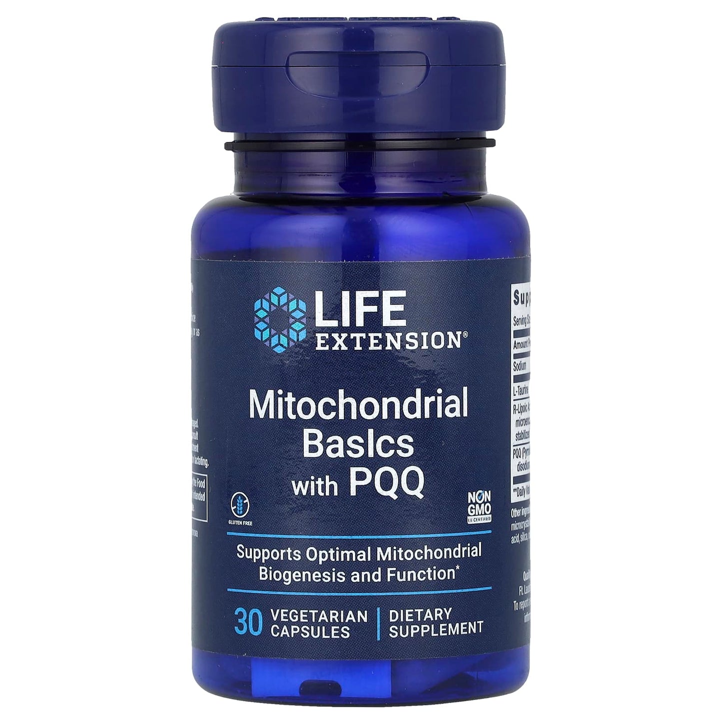 Life Extension, Mitochondrial Basics with PQQ, 30 Vegetarian Capsules - Image 1