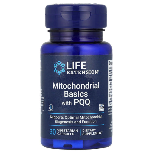Life Extension, Mitochondrial Basics with PQQ, 30 Vegetarian Capsules - Image 1