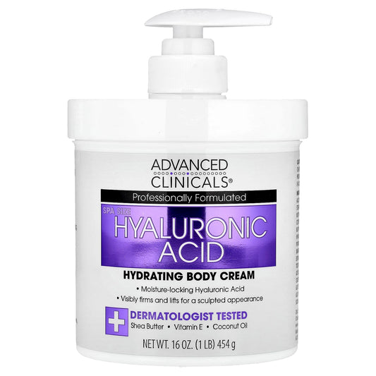 Hyaluronic Acid Body Cream for Deep Hydration | Advanced Clinicals - Image 1