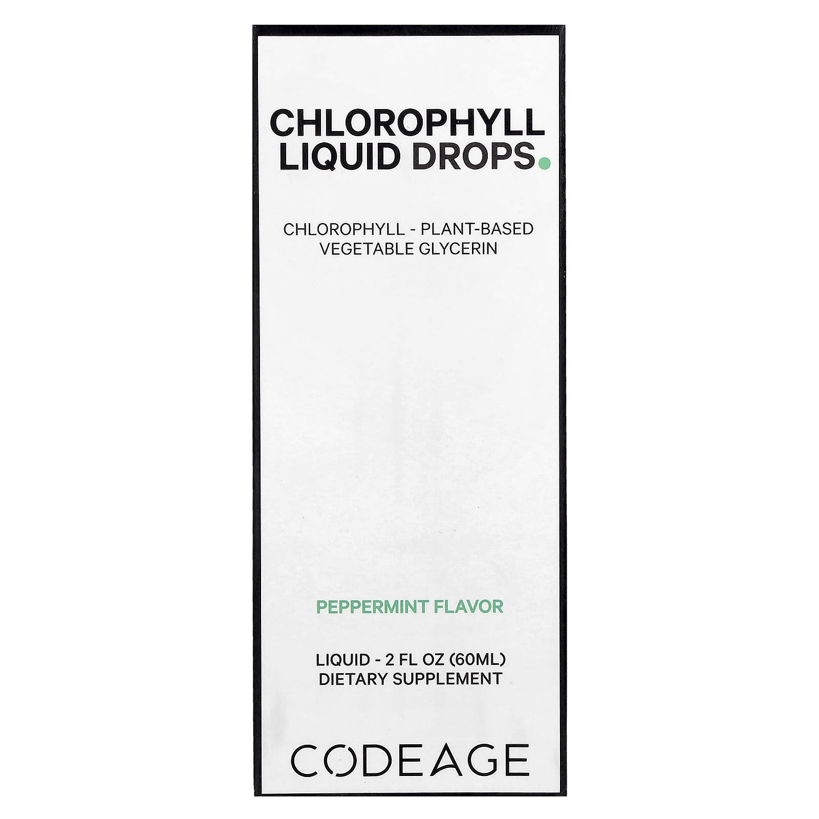 Chlorophyll Liquid Drops with Peppermint for Vegan Wellness - Image 1