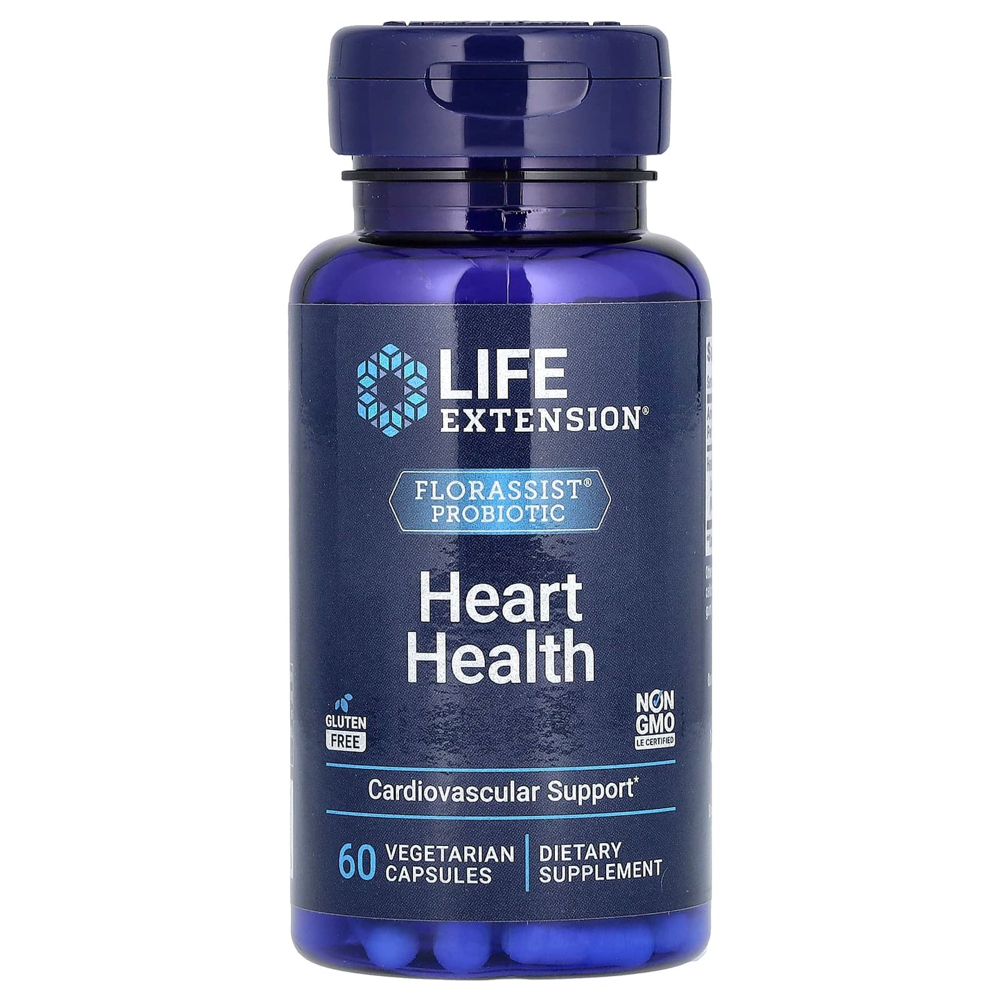 Life Extension, FLORASSIST Probiotic Heart Health, 60 Vegetarian Capsules (74 mg per Capsule) - Image 1