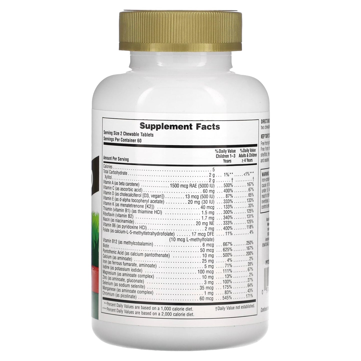 NaturesPlus, Animal Parade Gold, Children's Chewable Supplement, Cherry, 120 Animal-Shaped Tablets - Image 2