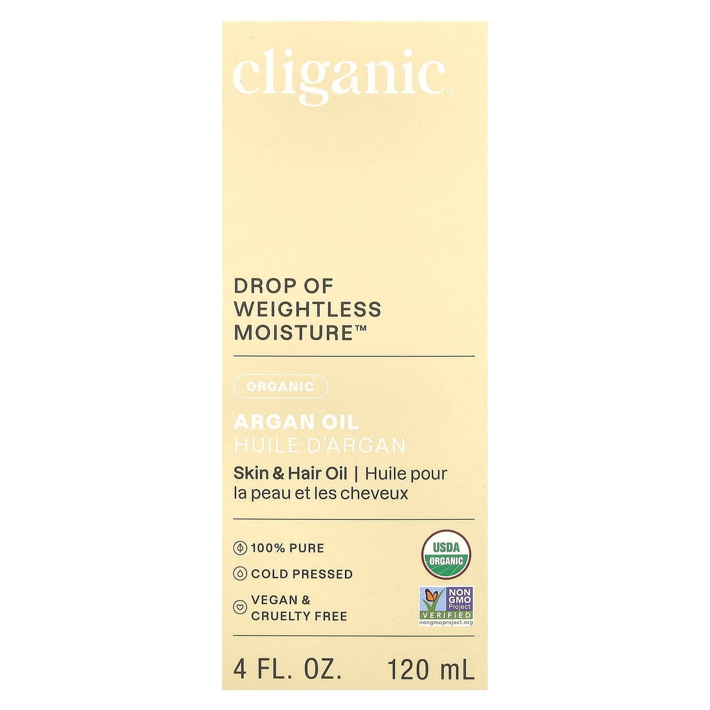 Cliganic Organic Argan Oil Moisturizer for Skin & Hair - Image 2