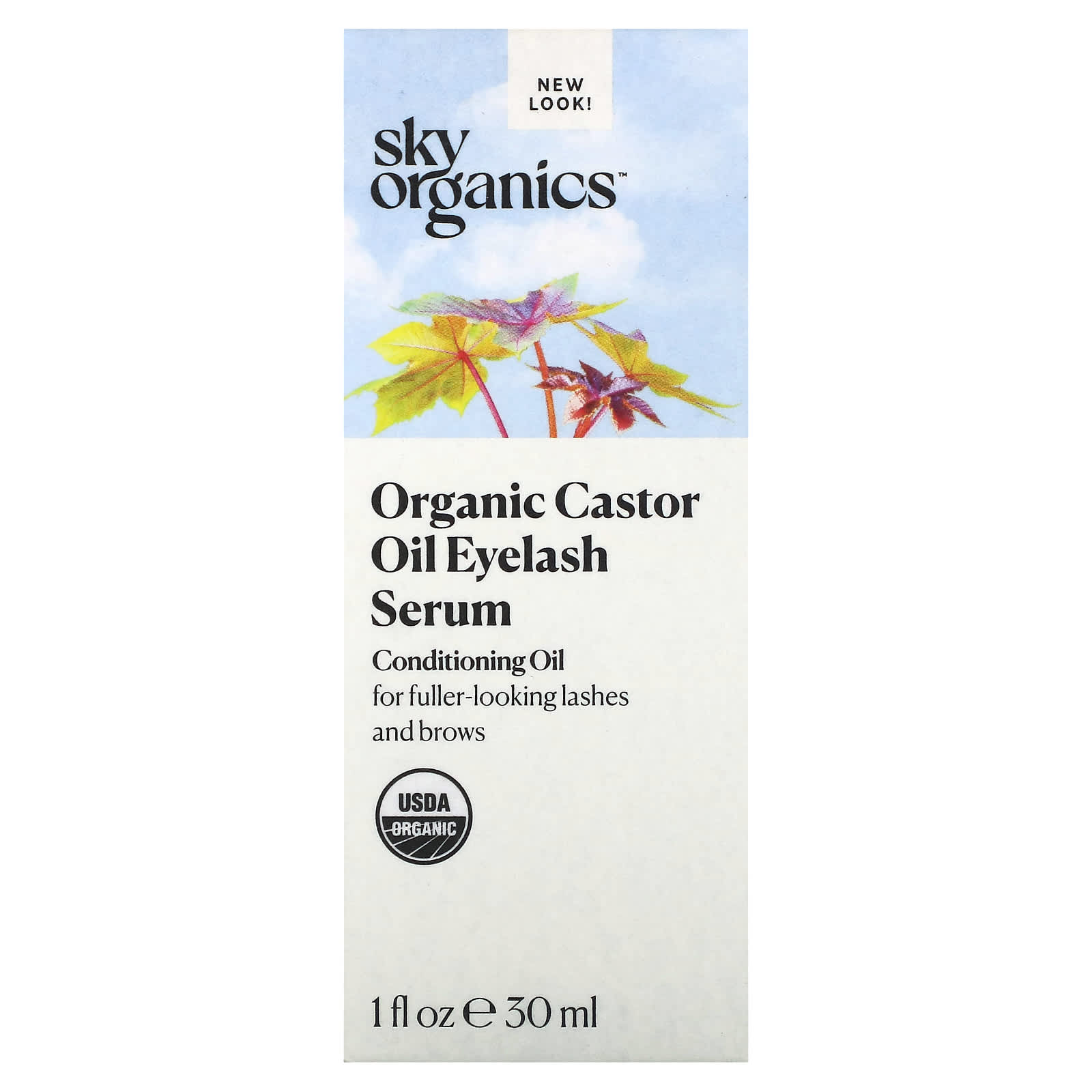 Sky Organics, Organic Castor Oil Eyelash Serum, 1 fl oz (30 ml) - Image 2