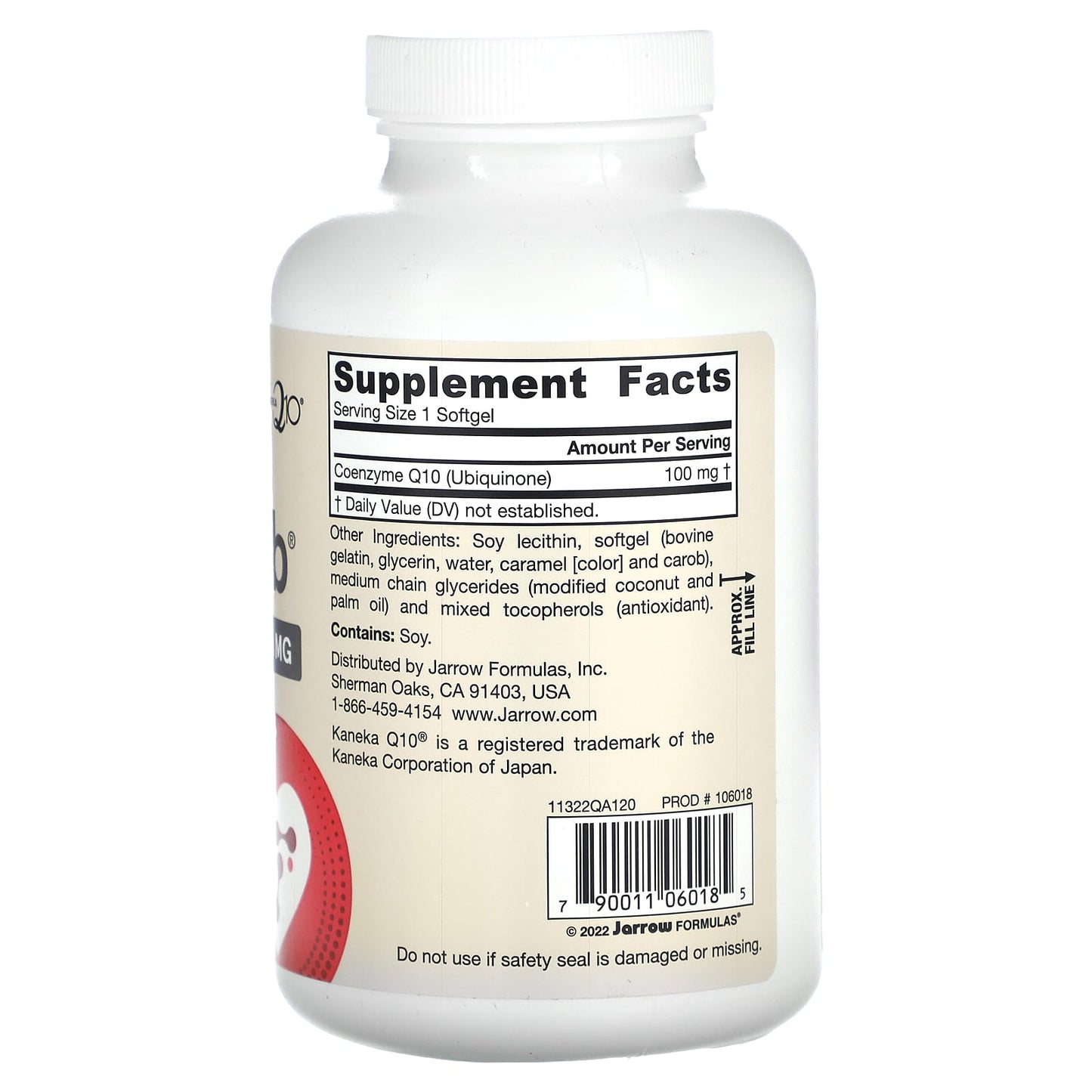 Jarrow Formulas Q-Absorb Co-Q10 100mg 120 Softgels for Heart Support - Image 2