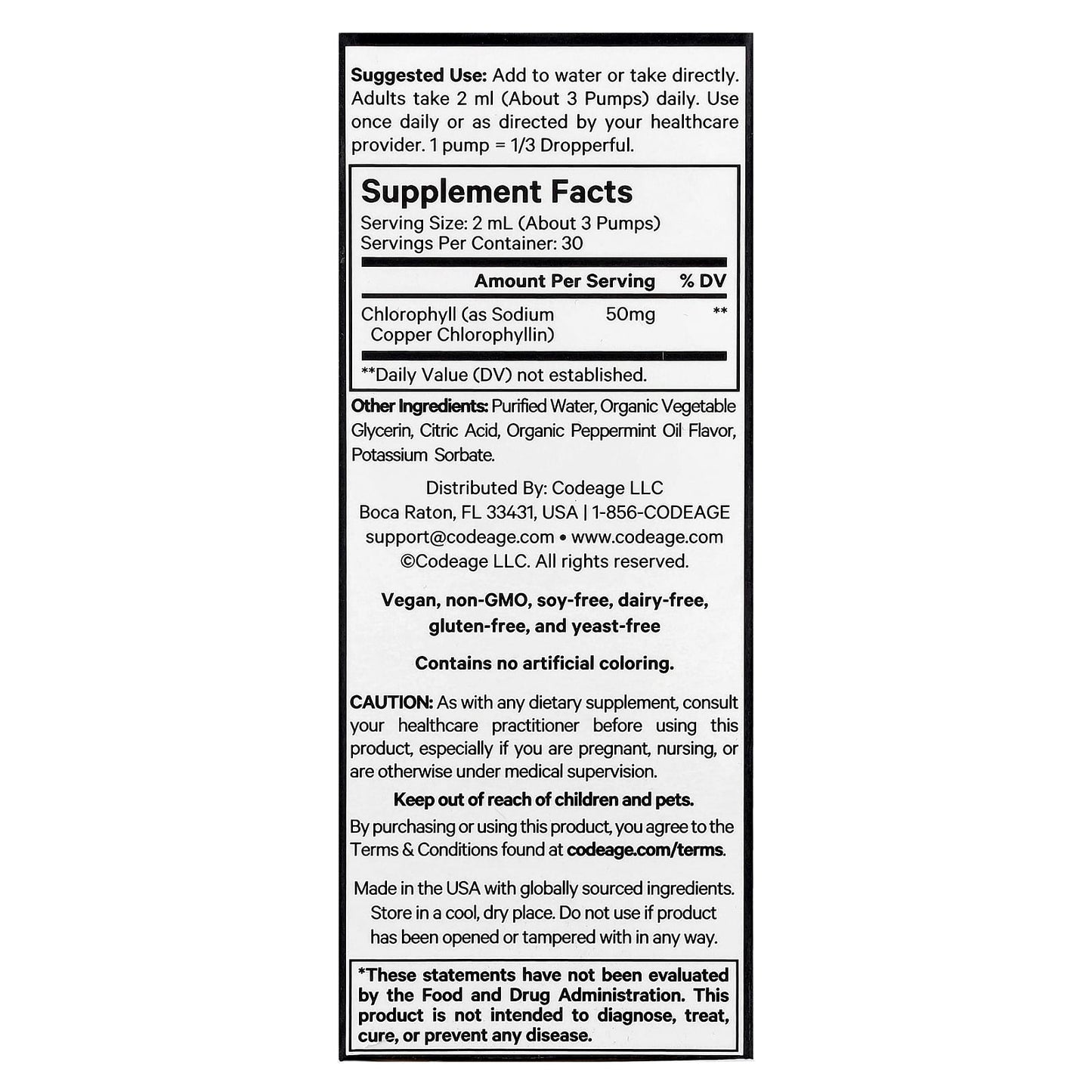 Chlorophyll Liquid Drops with Peppermint for Vegan Wellness - Image 2