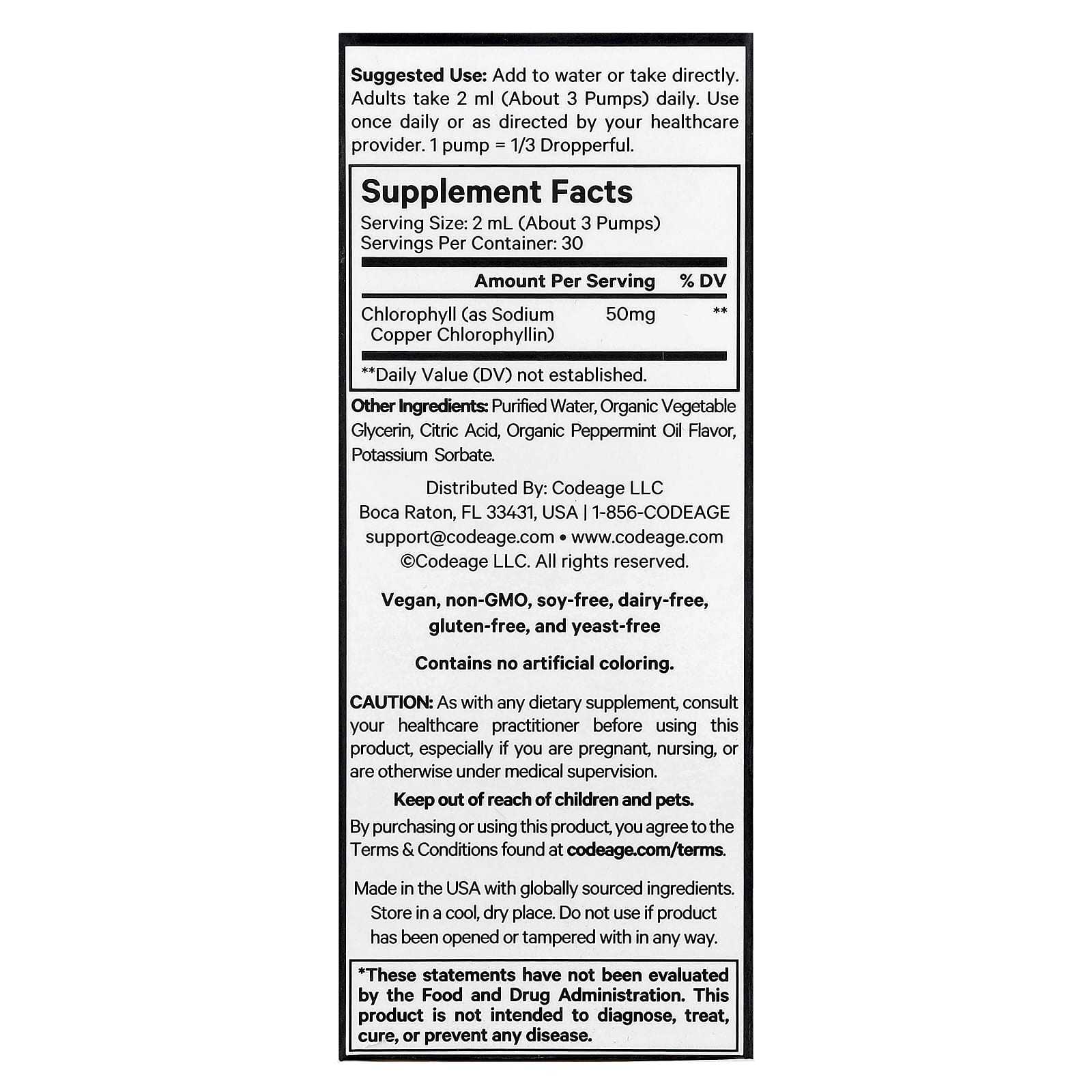 Chlorophyll Liquid Drops with Peppermint for Vegan Wellness - Image 2