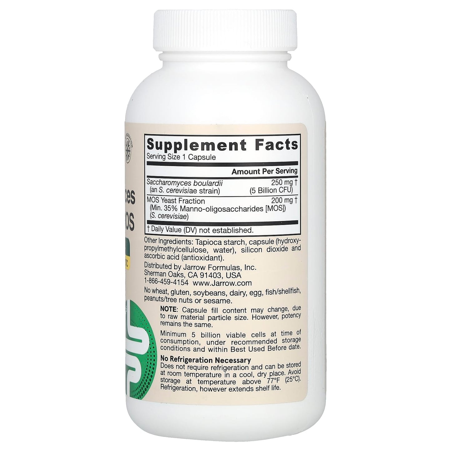Jarrow Formulas Vegan Saccharomyces Boulardii Probiotic Supplement, 5 Billion CFU - Image 2