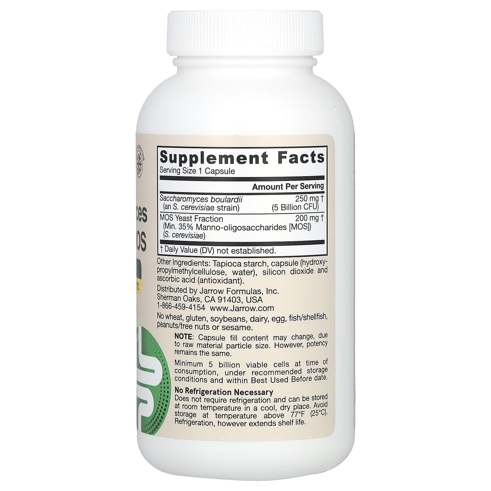 Jarrow Formulas Vegan Saccharomyces Boulardii Probiotic Supplement, 5 Billion CFU - Image 2