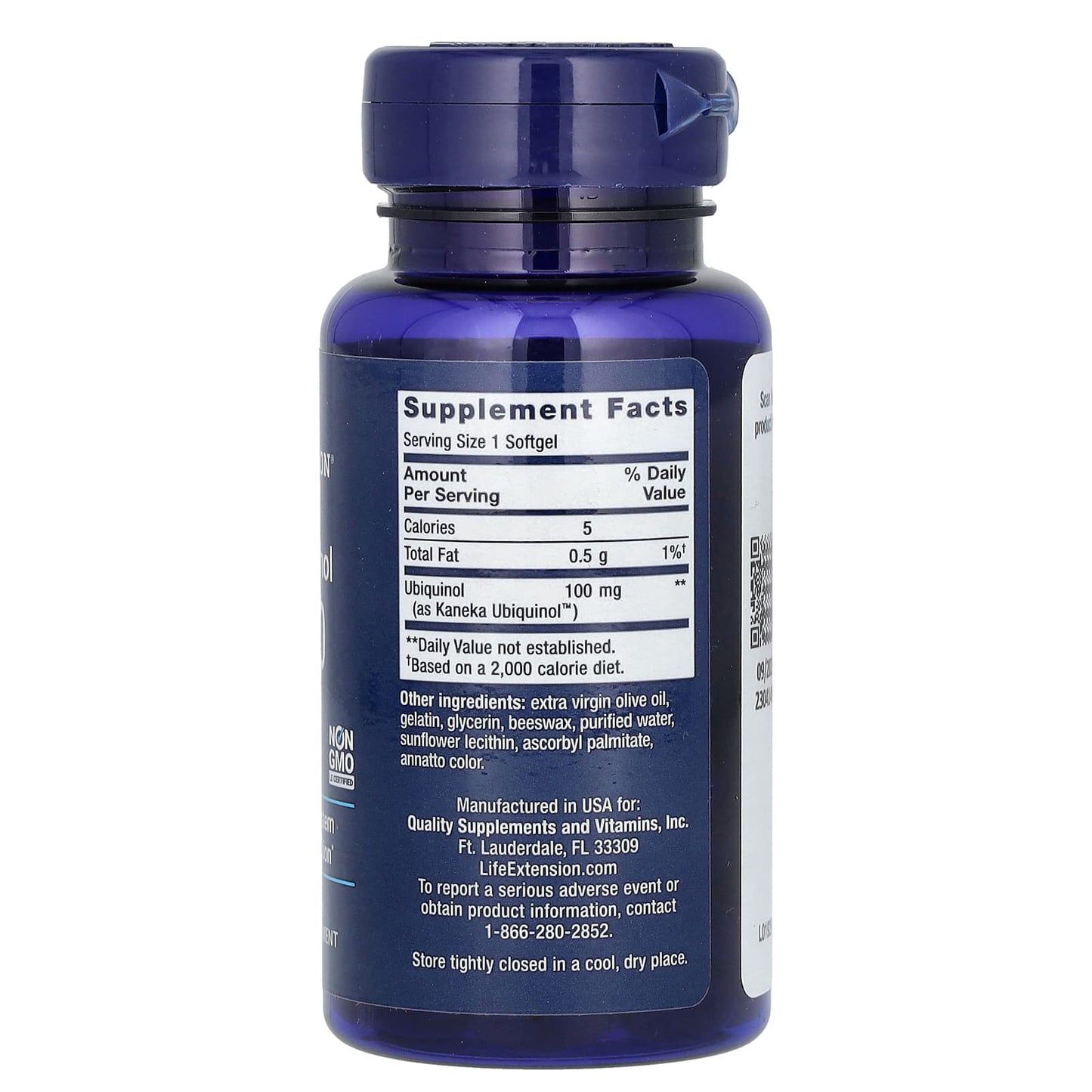 Life Extension, Super Ubiquinol CoQ10, 100 mg, 60 Softgels - Image 2
