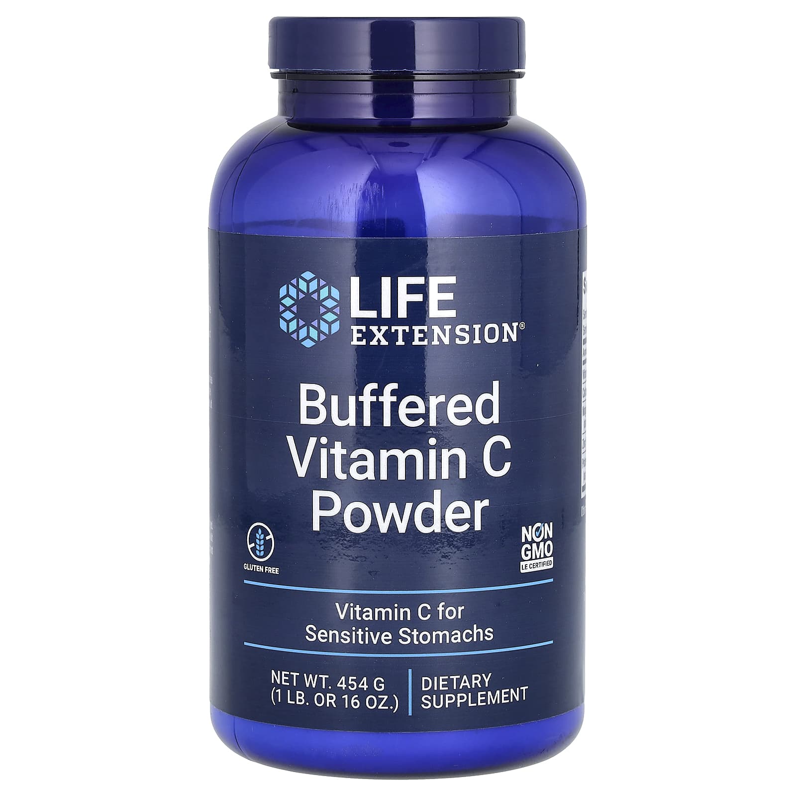 Life Extension, Buffered Vitamin C Powder, 1 lb (454 g) - Image 1