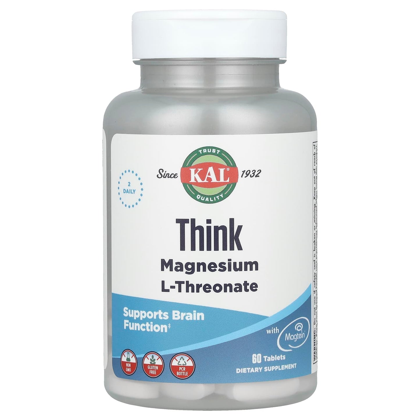 Unlock Brain Health with KAL Think Magnesium L-Threonate Tablets - Image 1
