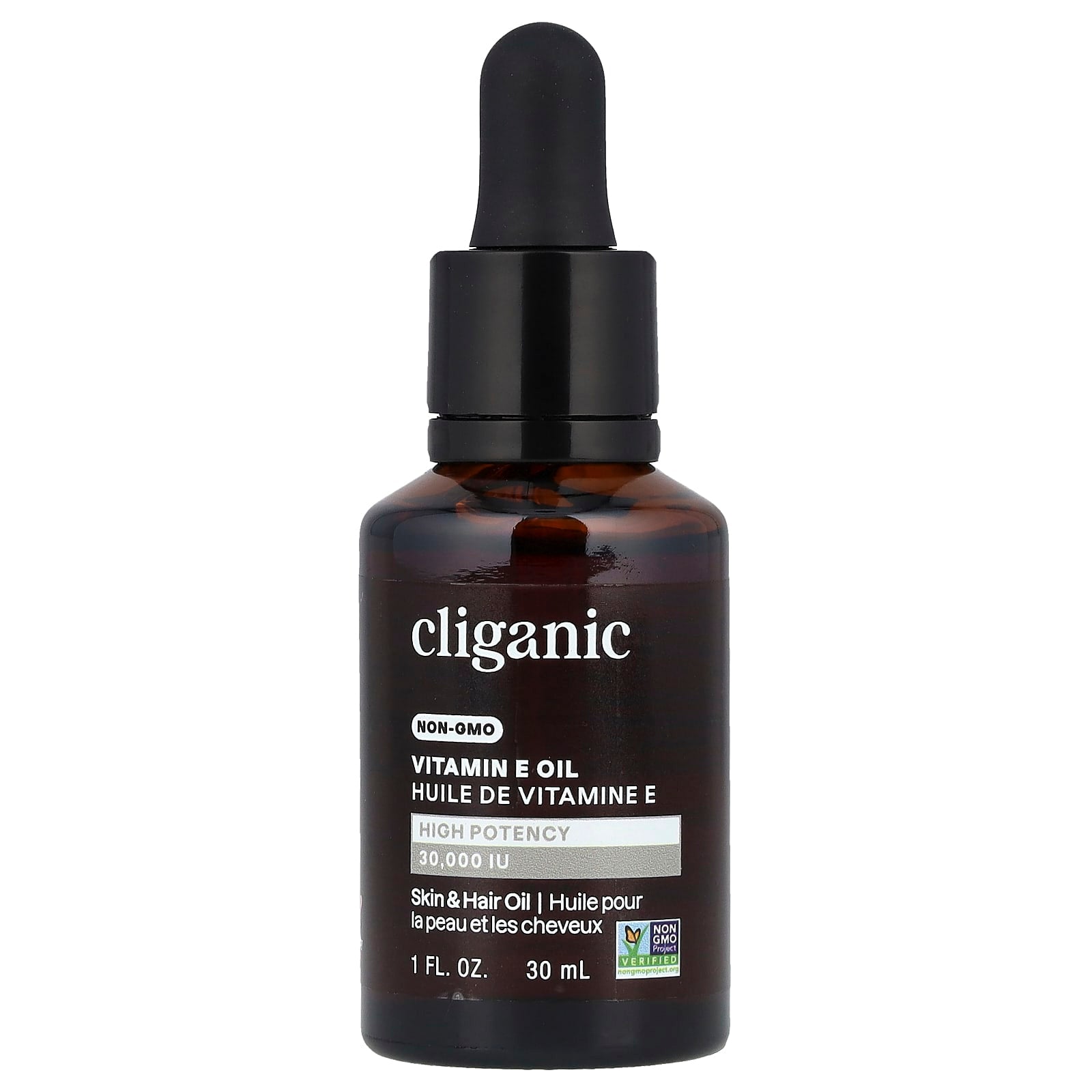 Vitamin E Oil by Cliganic | Non-GMO & Cruelty Free Skin & Hair Treatment - Image 1