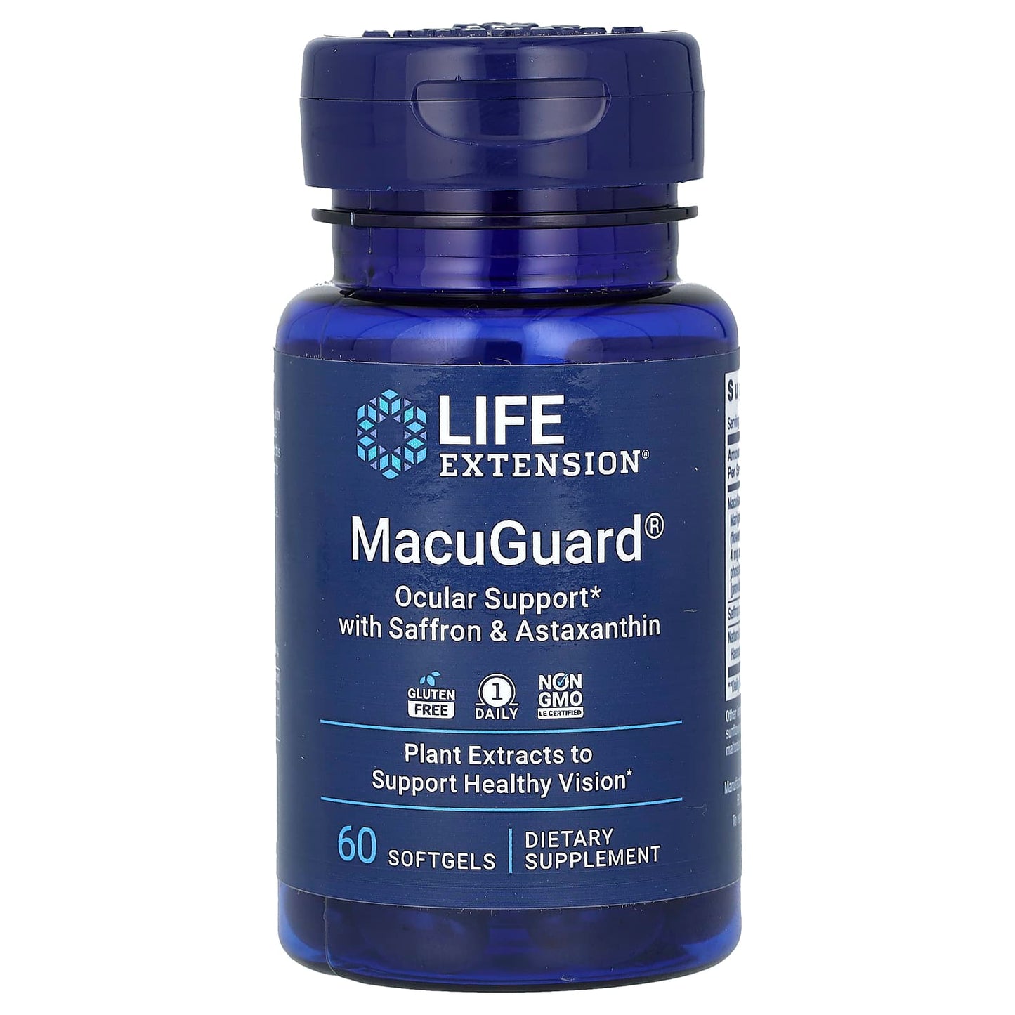 Life Extension, MacuGuard, Ocular Support with Saffron & Astaxanthin, 60 Softgels - Image 1