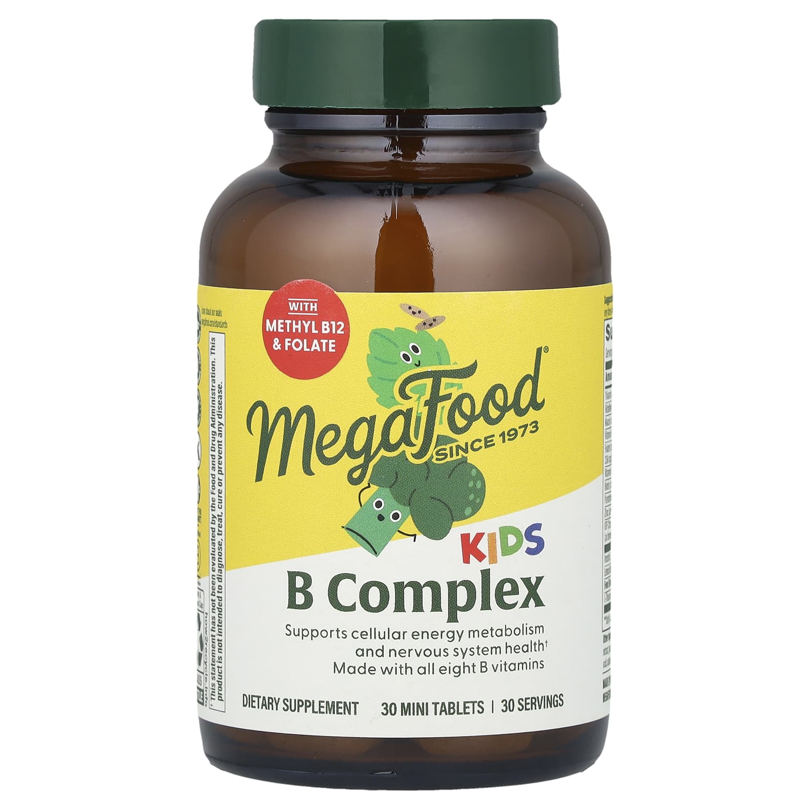 MegaFood, Kids B Complex, 30 Mini Tablets - Image 1