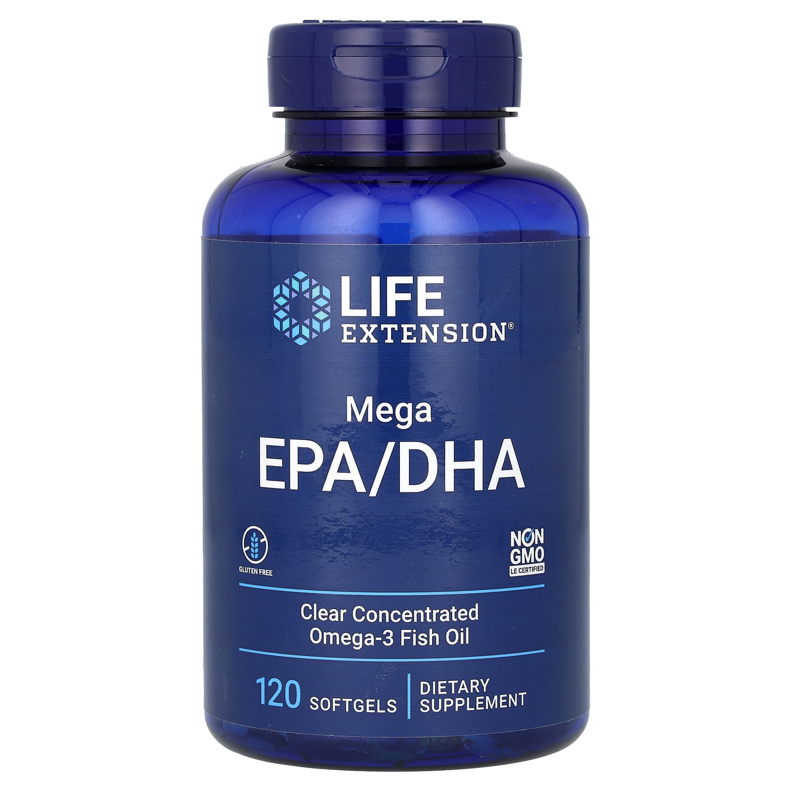 Life Extension, Mega EPA/DHA, 120 Softgels (1,000 mg per Softgel) - Image 1
