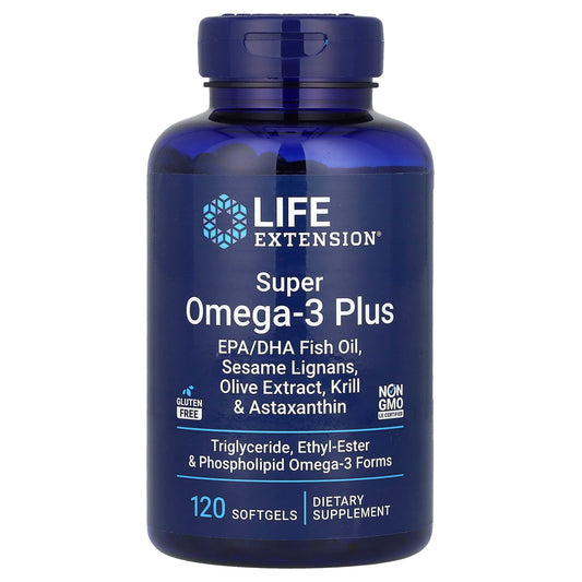 Life Extension, Super Omega-3 Plus, 120 Softgels - Image 1