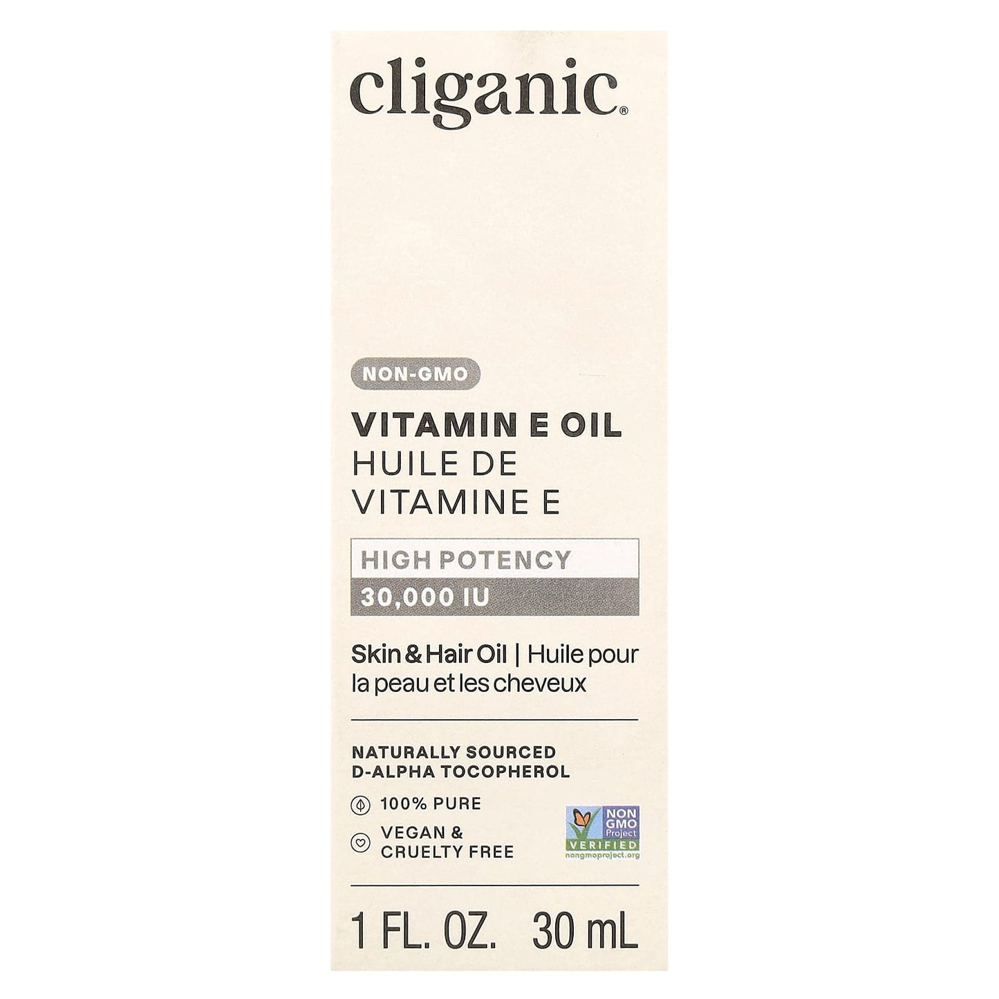 Vitamin E Oil by Cliganic | Non-GMO & Cruelty Free Skin & Hair Treatment - Image 2