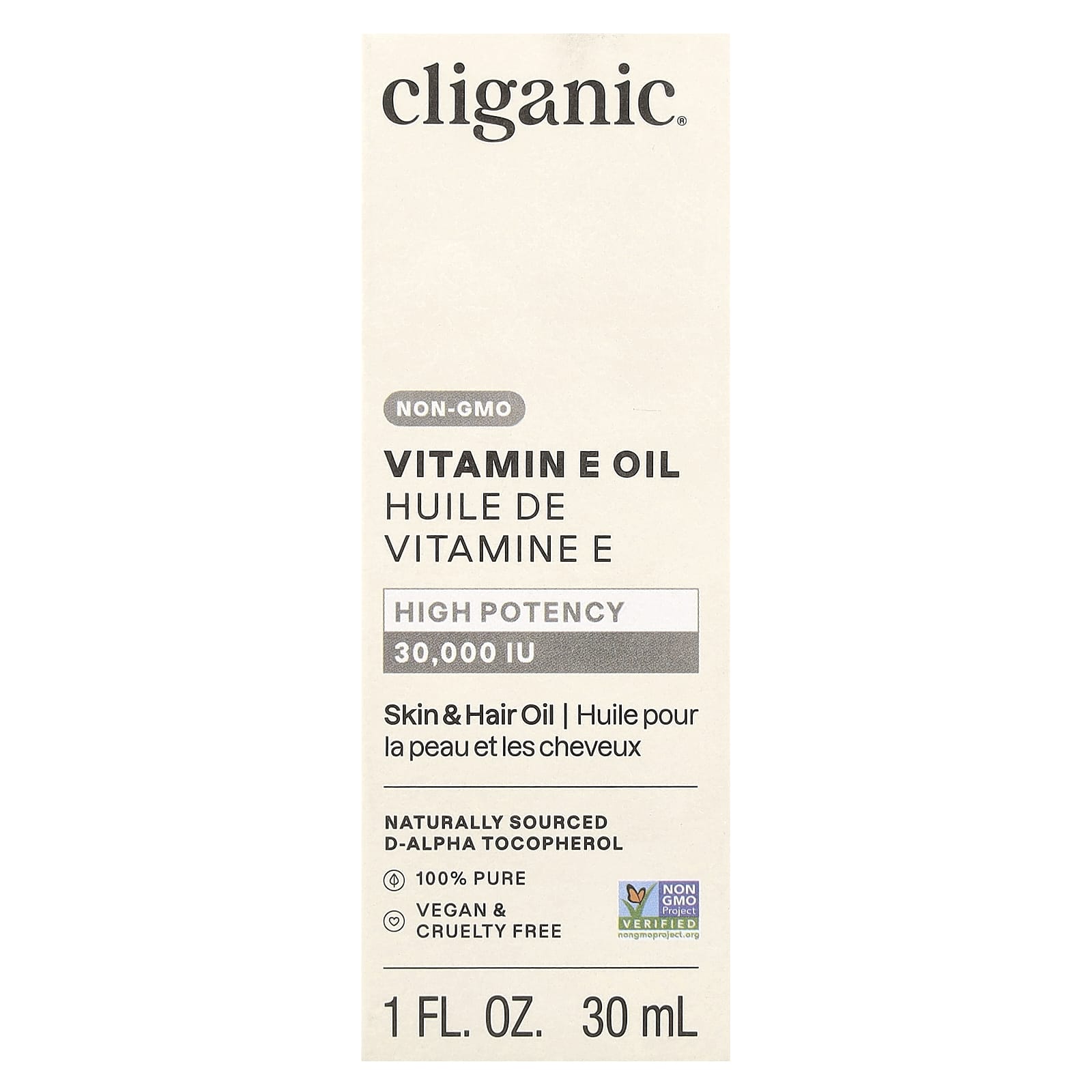 Vitamin E Oil by Cliganic | Non-GMO & Cruelty Free Skin & Hair Treatment - Image 2