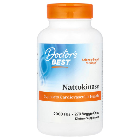 Nattokinase Supplement for Cardiovascular Health - 2,000 FU, 270 Caps - Image 1